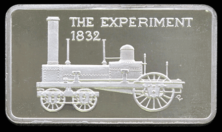 Steam Engine Silver Art Bar